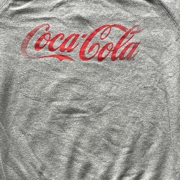 Coca Cola Gray Womens Medium Cotton Blend Long Sleeve Sweatshirt - Picture 2 of 6